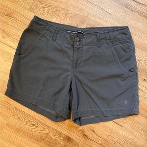 The North Face Dark Grey Nylon Drawstring Shorts Size 4